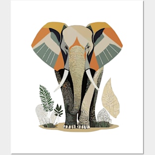 Elephant, zoo, savannah animals, animal lovers, wisdom, art Posters and Art